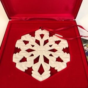 Longaberger Snowflake Christmas Ornament